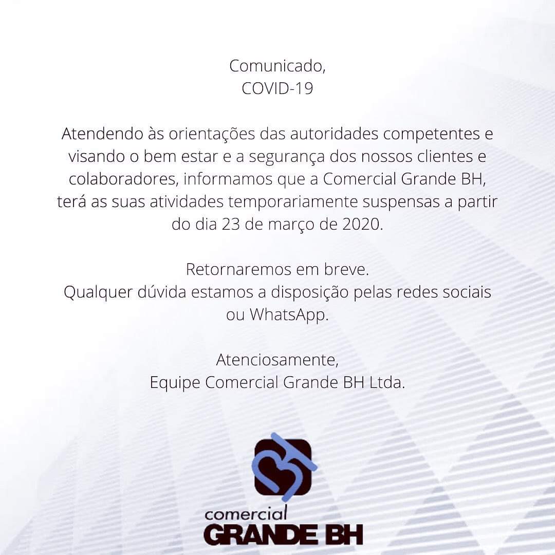 Aviso Corona Virus